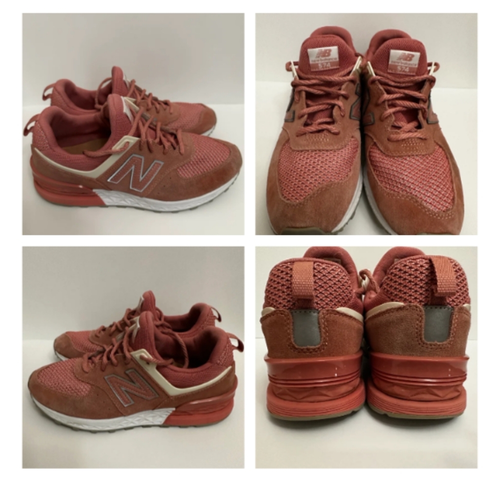 New Balance 574 Sport Men’s Running Shoes Dusted Peach/White/Gray